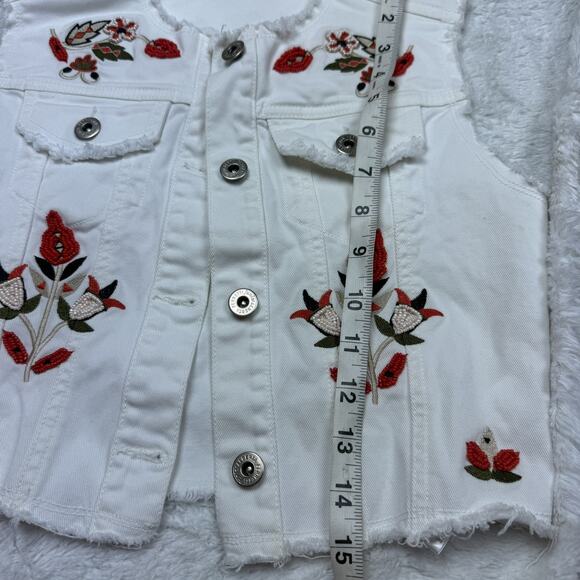 ALBERTA FERRETTI Denim Beaded Vest - Picture 8 of 9